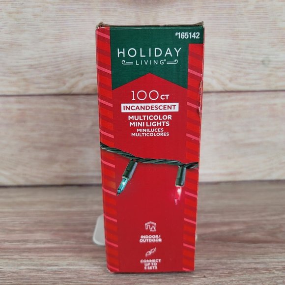 NEW Holiday 100 Count 21.9 FT Multicolor Christmas String‎ Lights Indoor/Outdoor - Picture 3 of 5